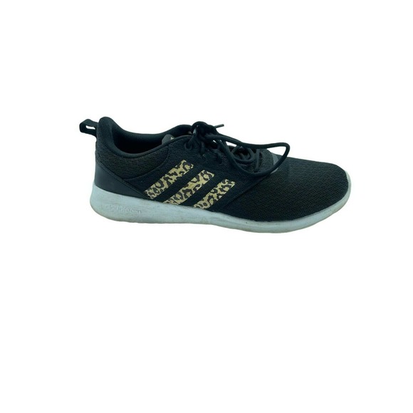 adidas | Shoes | Adidas Womens Qt Racer 2 Running Shoes Black Fy8247  Leopard Print Mesh 0m | Poshmark